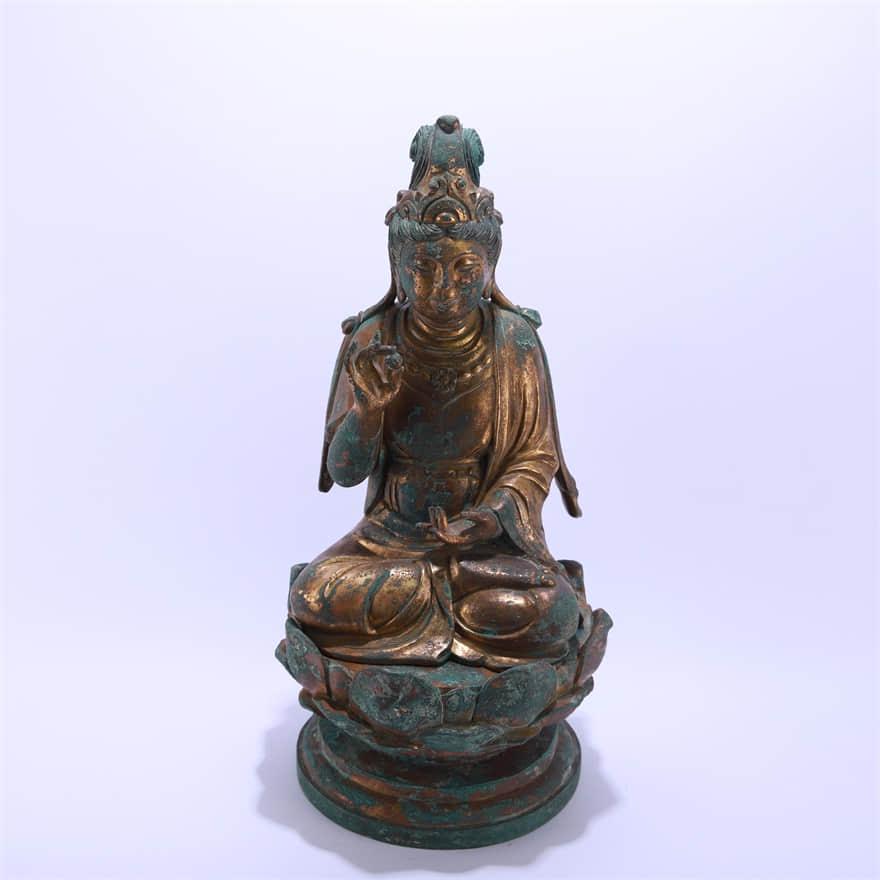 Gilt-bronze Figure of Guanyin (1 of 10)