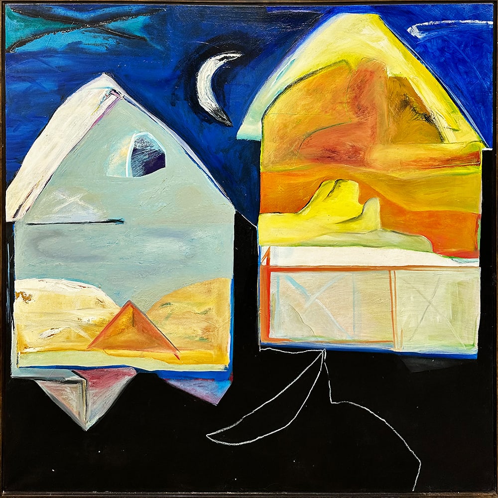 Ellen Ogan (Chadwick), Large Figurative Oil Painting by Notable Santa Fe Artist, 1989 (1 of 3)