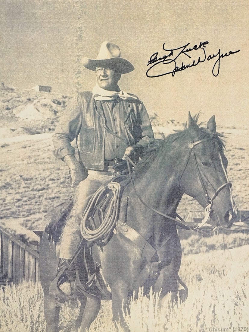 John Wayne, Vintage Photograph, Signed Collector's Memorabilia (1 of 3)