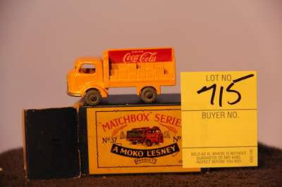 MATCHBOX # 37 COCA-COLA YELLOW: MATCHBOX # 37 COCA-COLA YELLOW