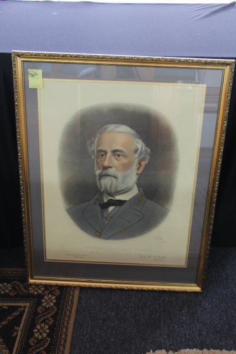 General Robert E. Lee Engraving by A.B. Walter: General Robert E. Lee engraving by A.B. Walter. Circa 1870. Measures 29 1/2 x 24 including the frame.