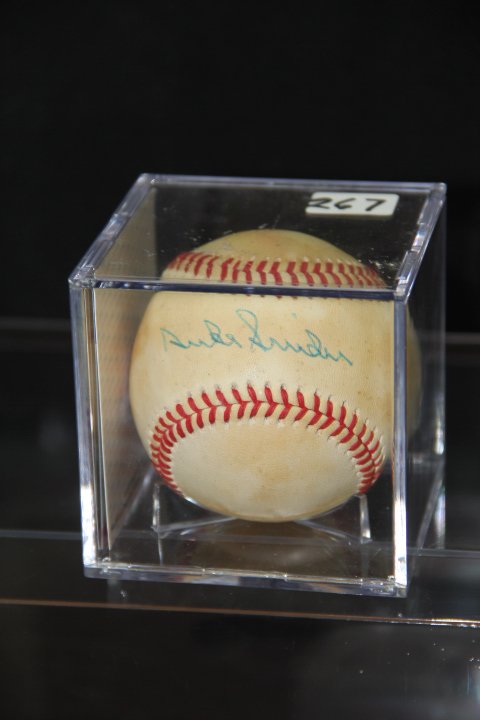 Duke Snyder (Brooklyn Dodgers) autographed baseball: HOF, autograph on officail MLB baseball with COA from PSA/DNA