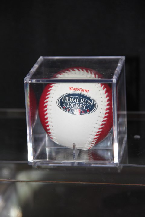 2008 Unused All Star Game Ball: 2008 Unused State Farm Home Run Derby official baseball from the 2008 All Star Game, the final one played at Old Yankee Stadium