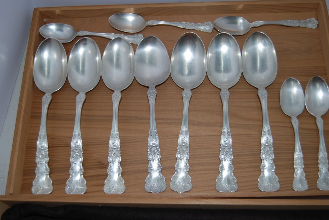 77 piece Gorham sterling flatware (1 of 6)