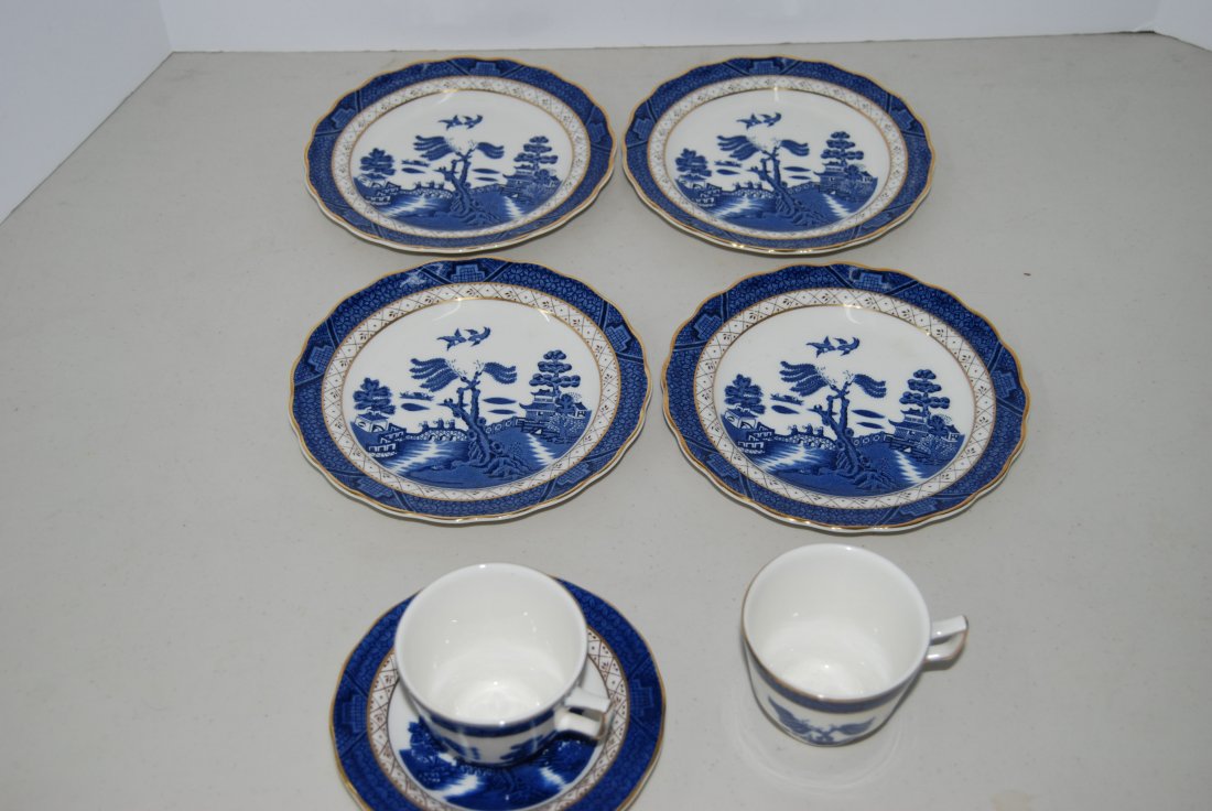 7 pc Booths "Real Old Willow" China Misc. (1 of 3)