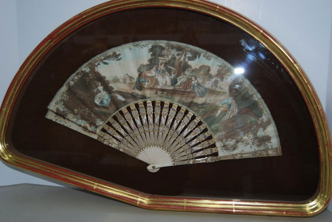 Rare, Vintage, Framed Fan (1 of 4)
