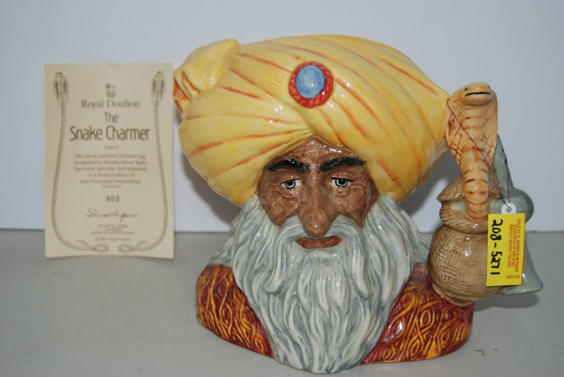 Royal Doulton "The Snake Charmer" Character Jug (1 of 2)