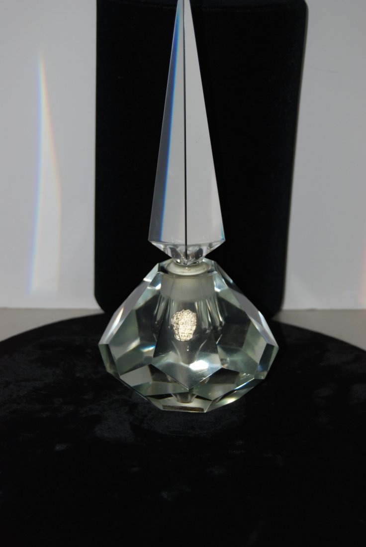 RAINBOW CRYSTAL PRISM PERFUME BOTTLE NEW VIDALI COLLECTION CRYSTAL CUT GLASS