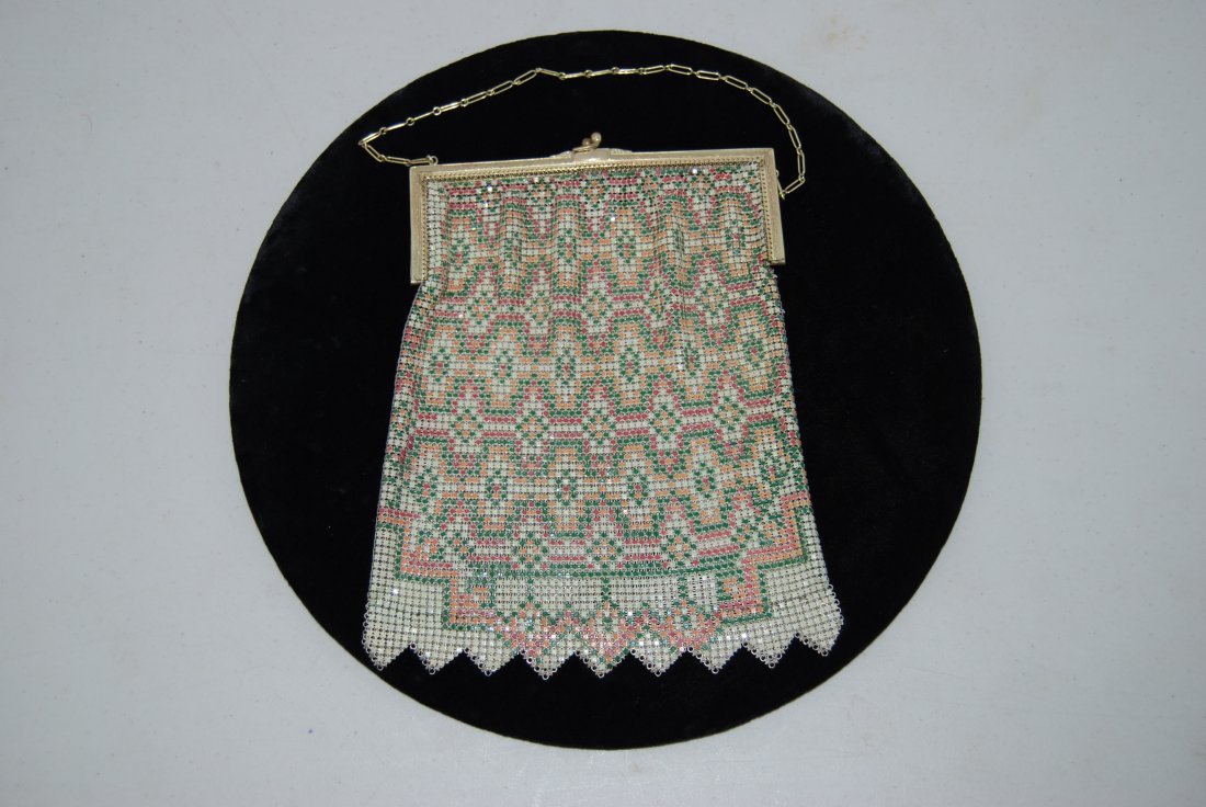 Gold Plated Vintage Whiting & Davis Mesh Evening Bag (1 of 3)