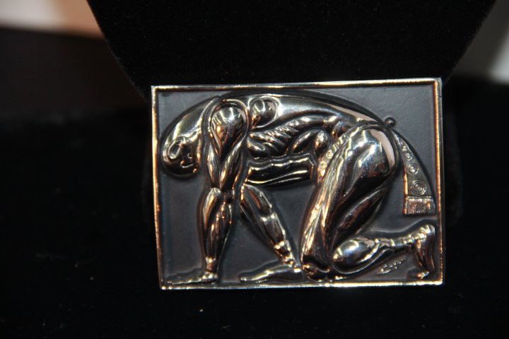 Erté "Samson and Delilah" Belt Buckle (1 of 4)