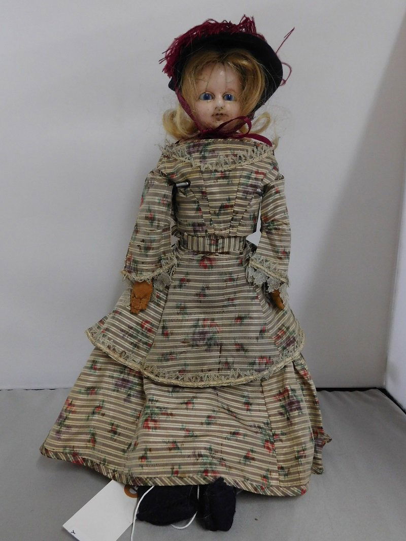 Antique English Wax Head Doll (1 of 3)