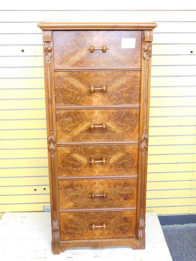 Antique Swedish Side Locking Six Drawer Chest of (1 of 3)