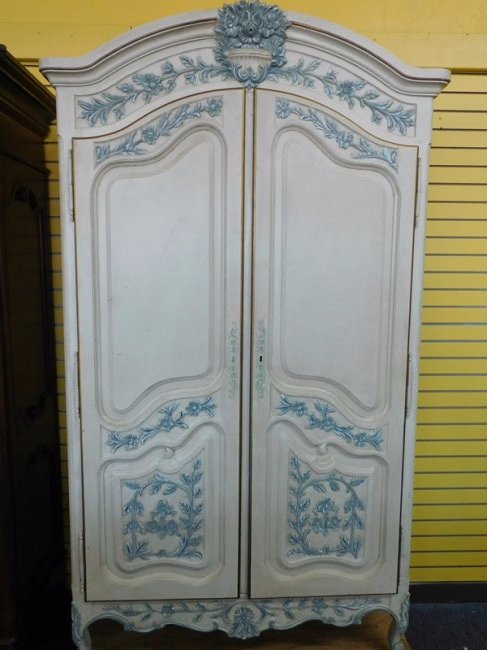 Large White Cottage French Wardrobe (1 of 4)