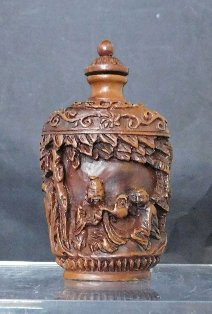 Carved Chinese Snuff Bottle (1 of 5)