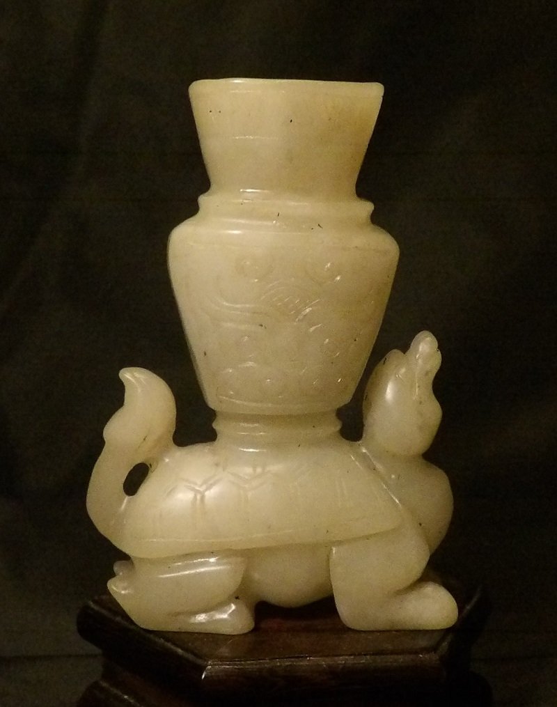 Chinese White Jade Censor Vase Urn (1 of 4)