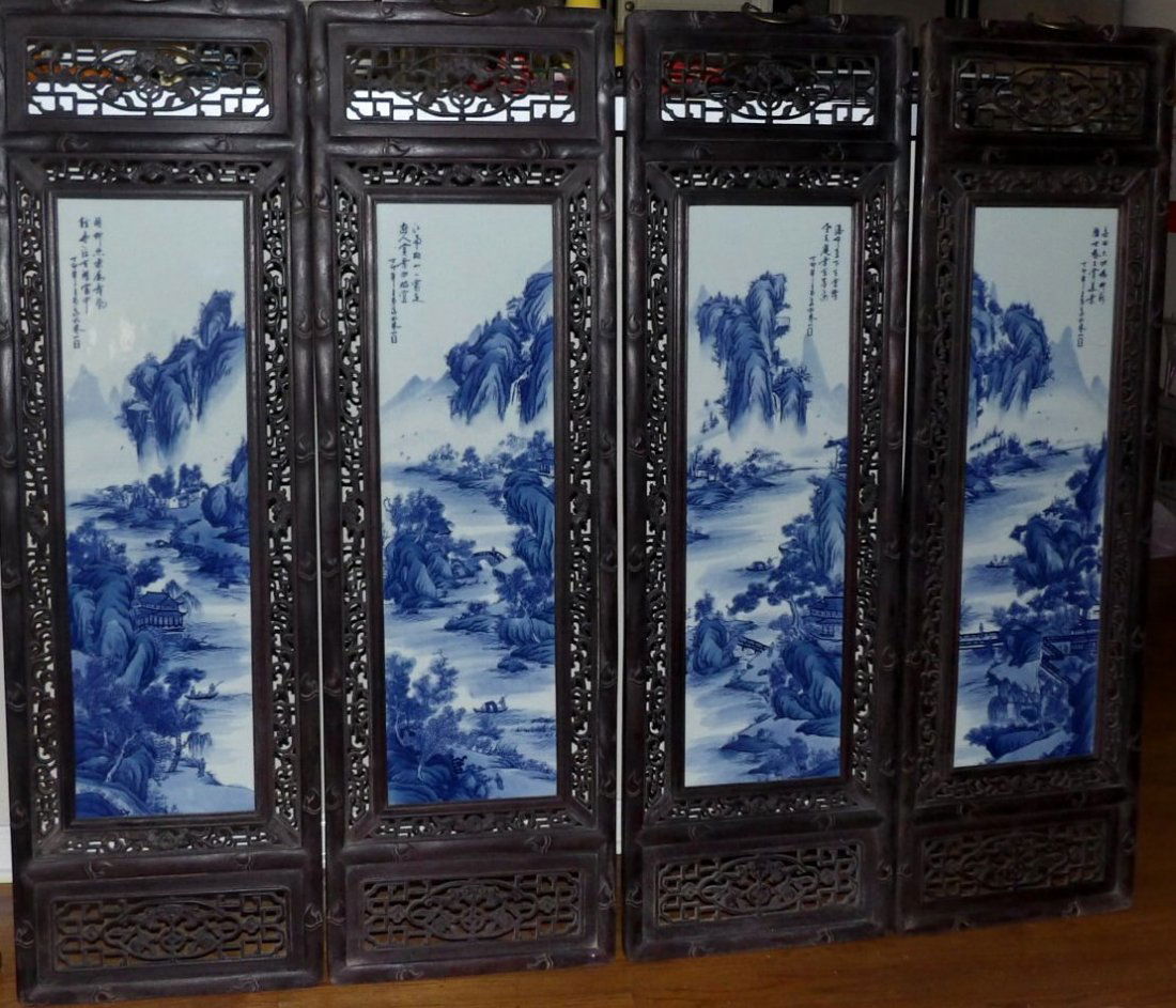 Chinese Blue and White Plaques (1 of 8)
