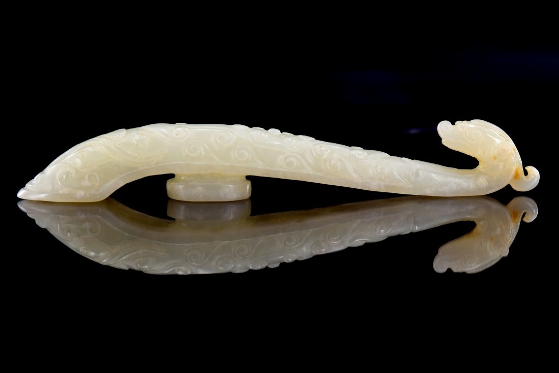 Chinese White Jade Belt hook (1 of 5)