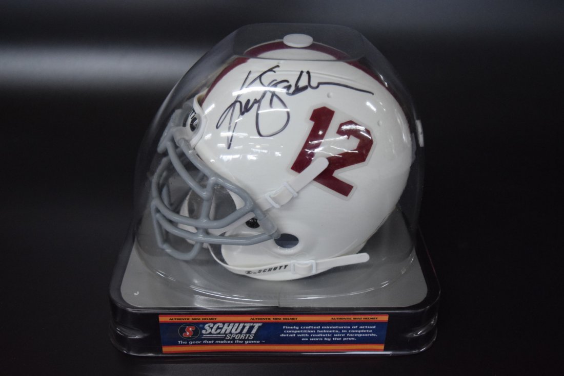 Ken Stabler Signed Mini Helmet (1 of 2)