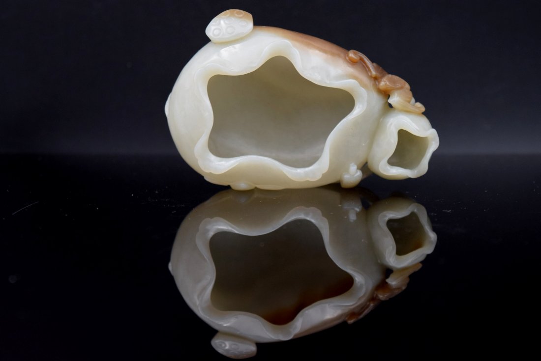 Chinese Carved White Jade Inkwell (1 of 7)