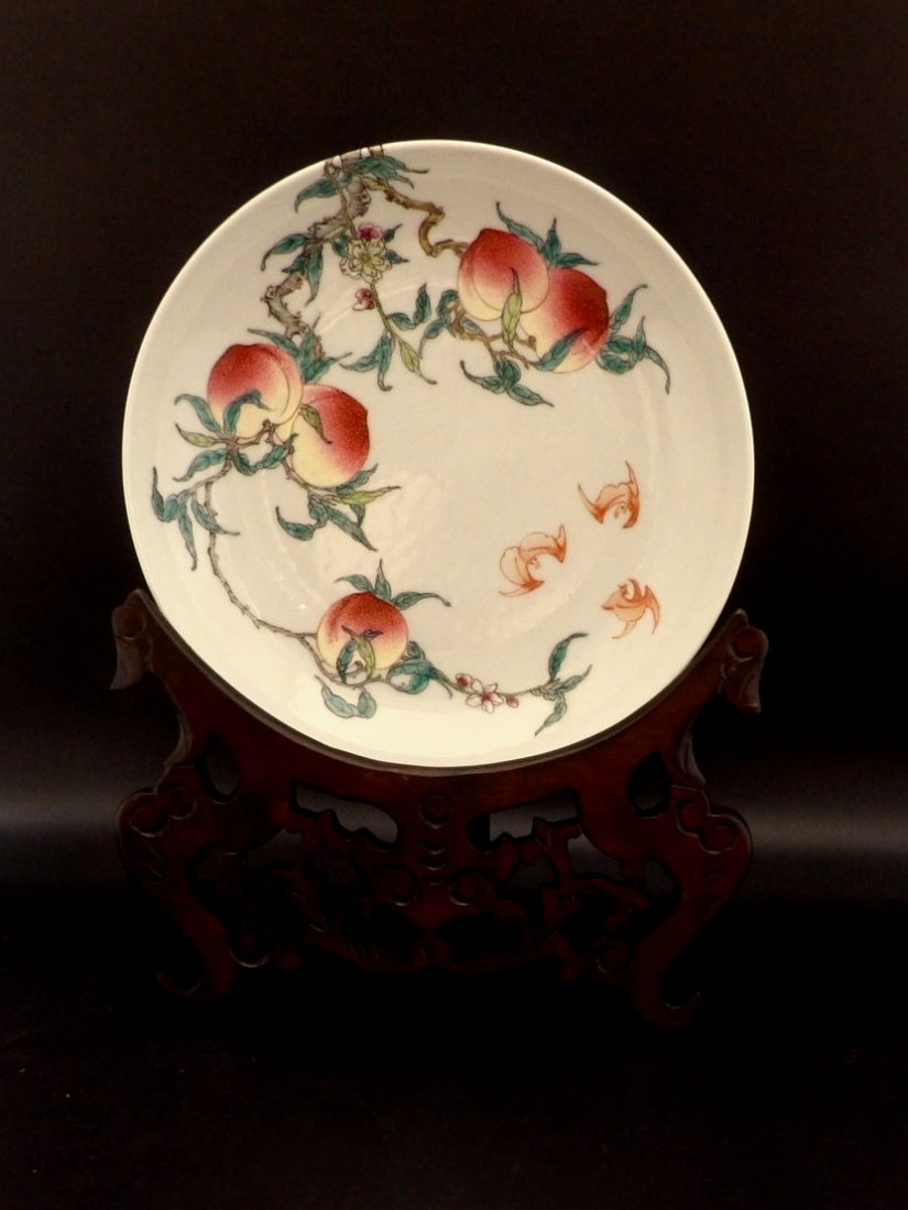 Chinese Famille Rose Peach Plate (1 of 5)