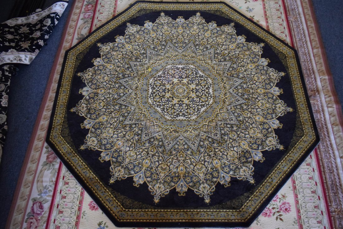 hexagon Rug: hexagon Rug. 97"