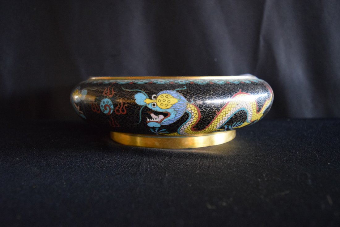 Chinese cloisonne enameled Pot (1 of 4)