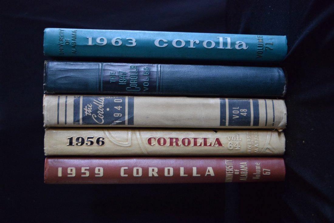 5 University of Alabama Old Books (1 of 2)
