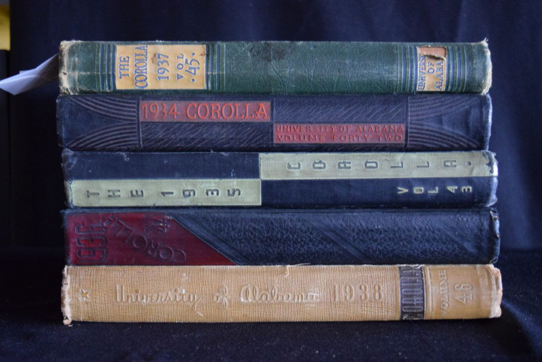 5 University of Alabama Old Books (1 of 2)