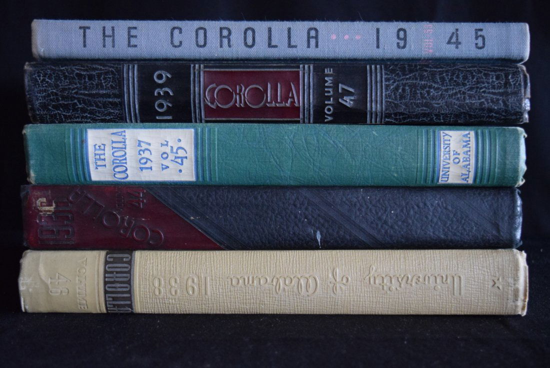 5 University of Alabama Old Books (1 of 2)