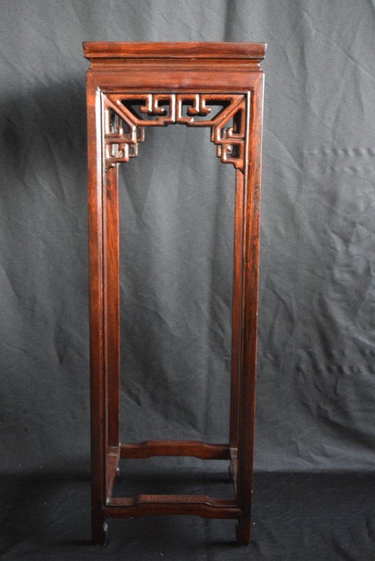 Chinese Carved Wooden Display Stand (1 of 4)