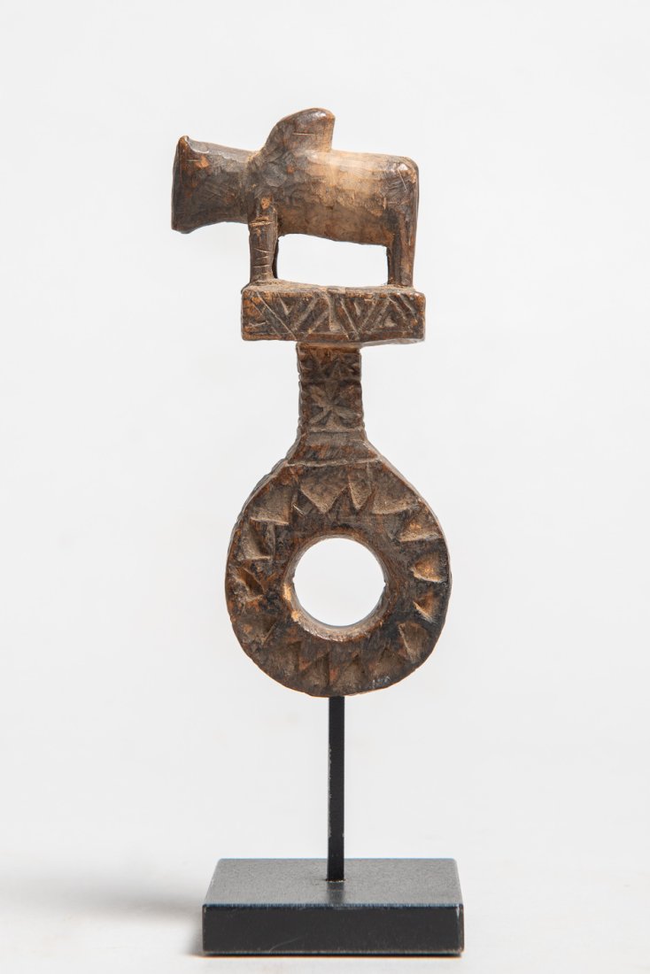 Butter Churn Handle: Butter churn handle with cow motif. Nepal. Wood. H: 4.75". Shipping costs noted below are estimates for USA locations via FEDEX ground. Actual costs may vary.