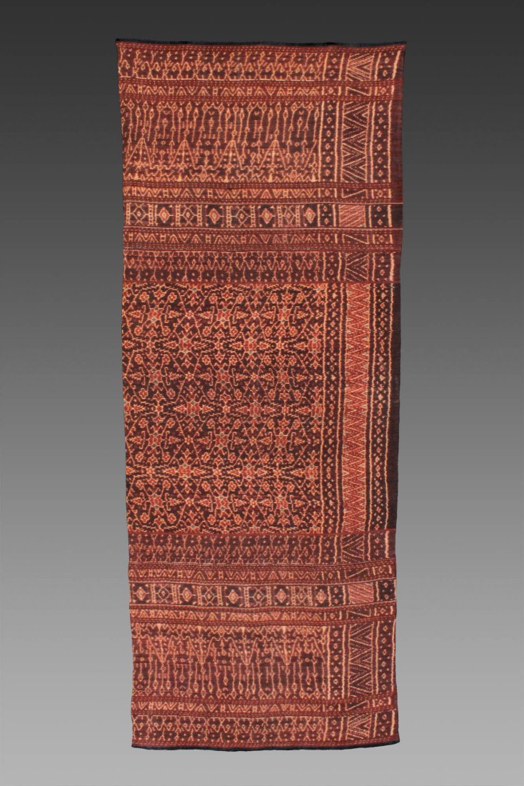 Woman's Tube Skirt: Woman's tube skirt with ikat motifs.