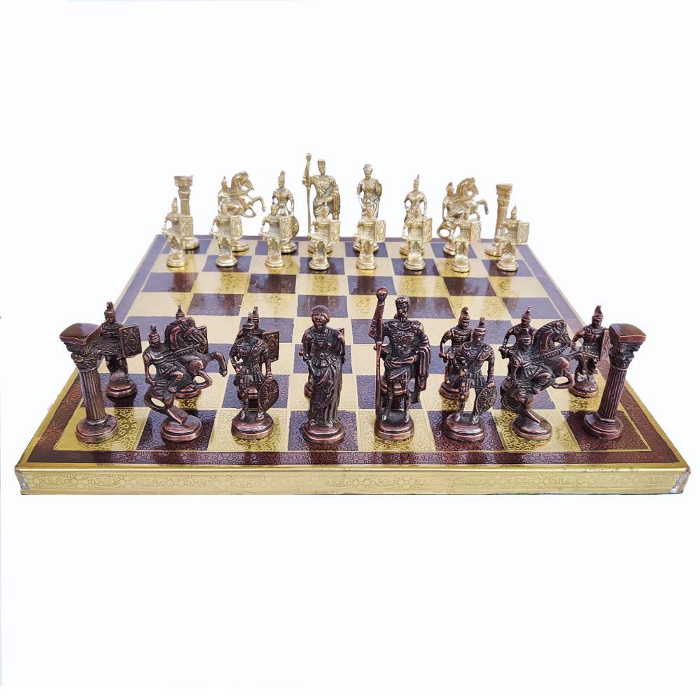 Collectible Exclusive Brass Chess Board Set 14" (1 of 10)