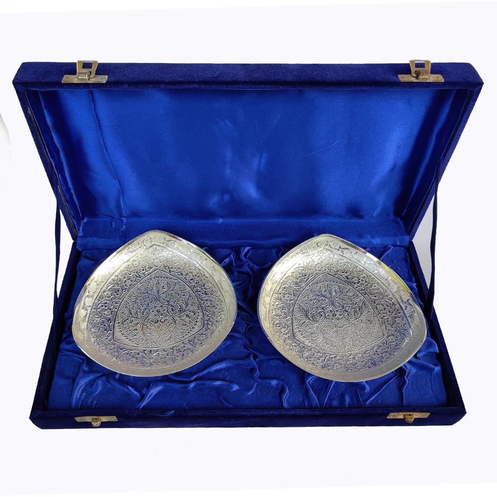 Hand Carving Brass Triangle Plate Set (1 of 5)