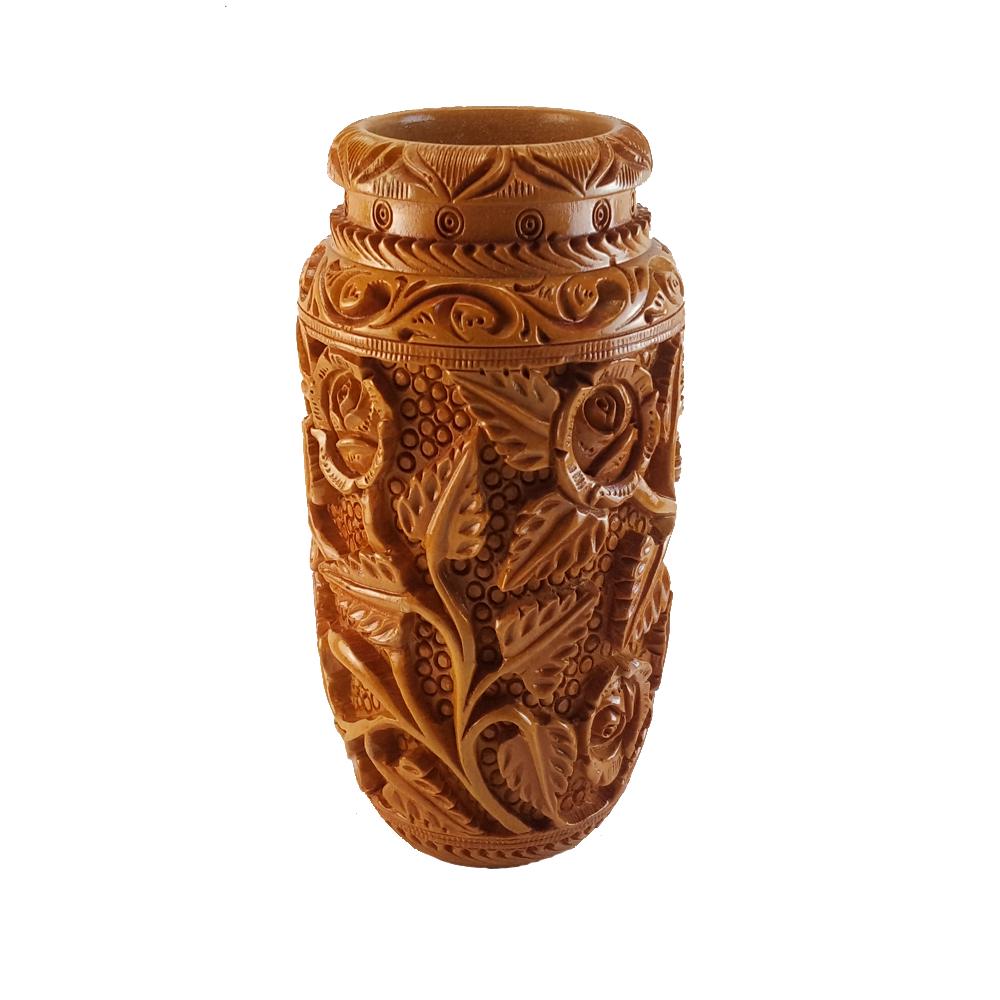Wooden Hand Crafted Vase/Flower Pot (1 of 3)