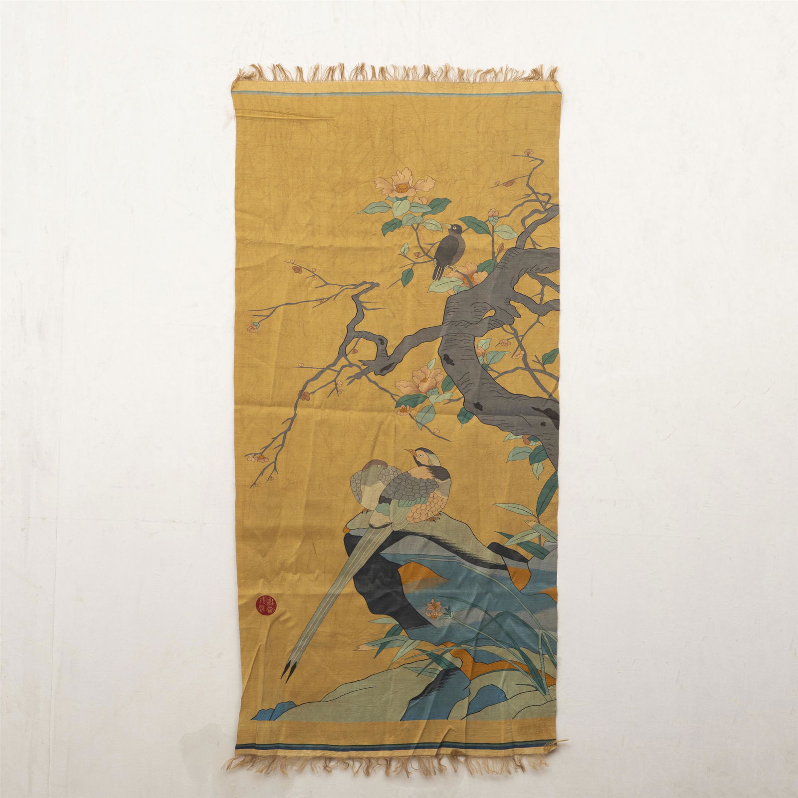 A CHINESE KESI EMBROIDERED PANEL (1 of 11)