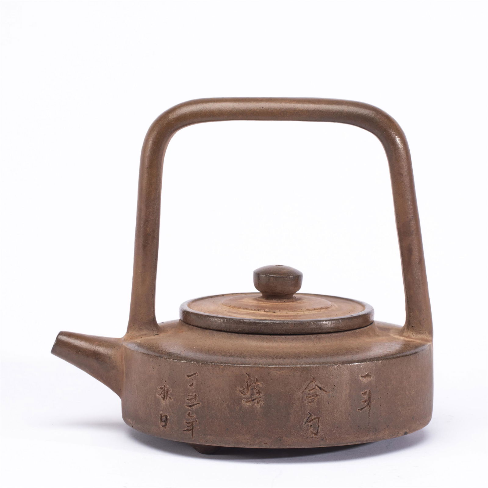 A CHINESE YIXING GLAZED TEAPOT (1 of 10)