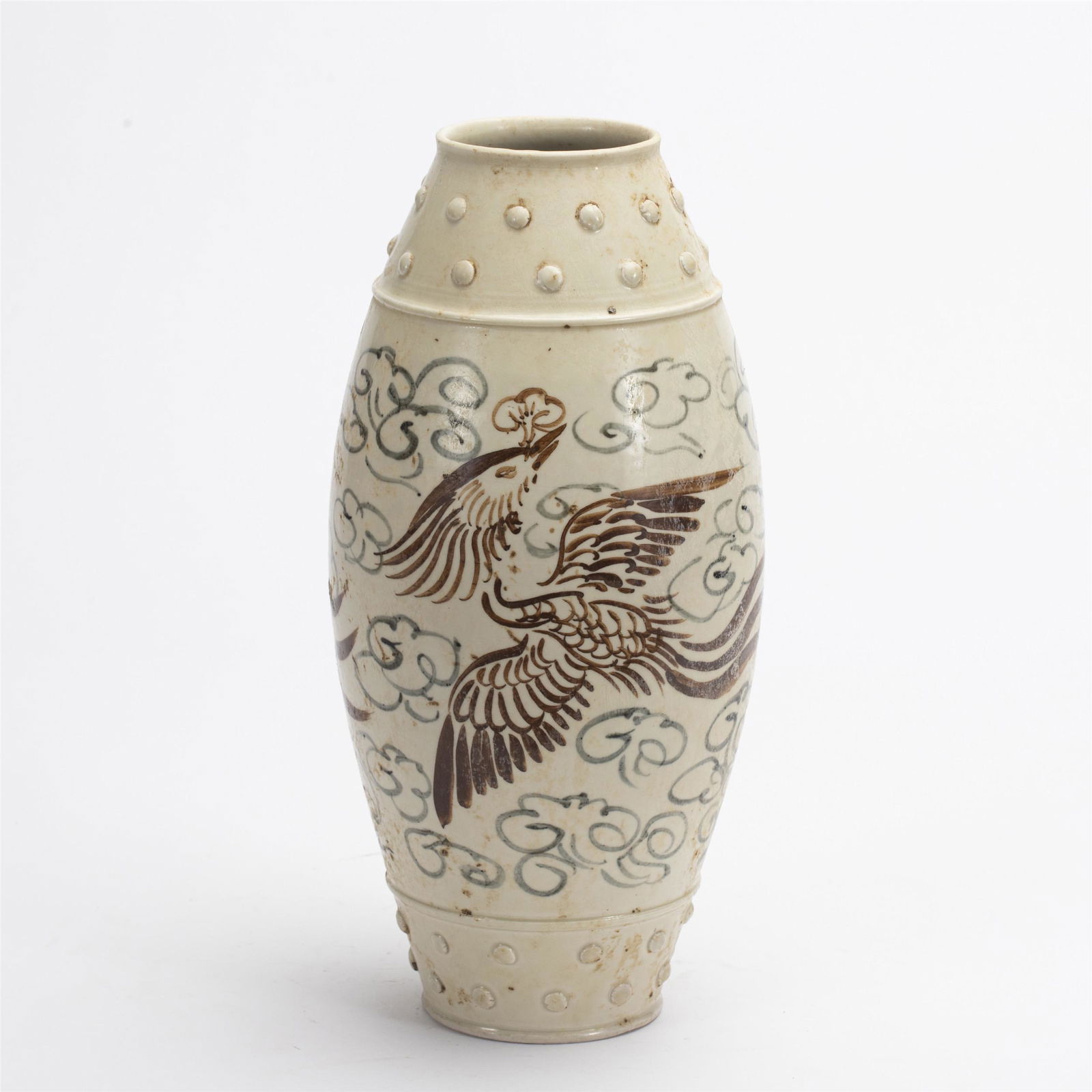 A CHINESE TING-WARE PROCELAIN VASE (1 of 9)