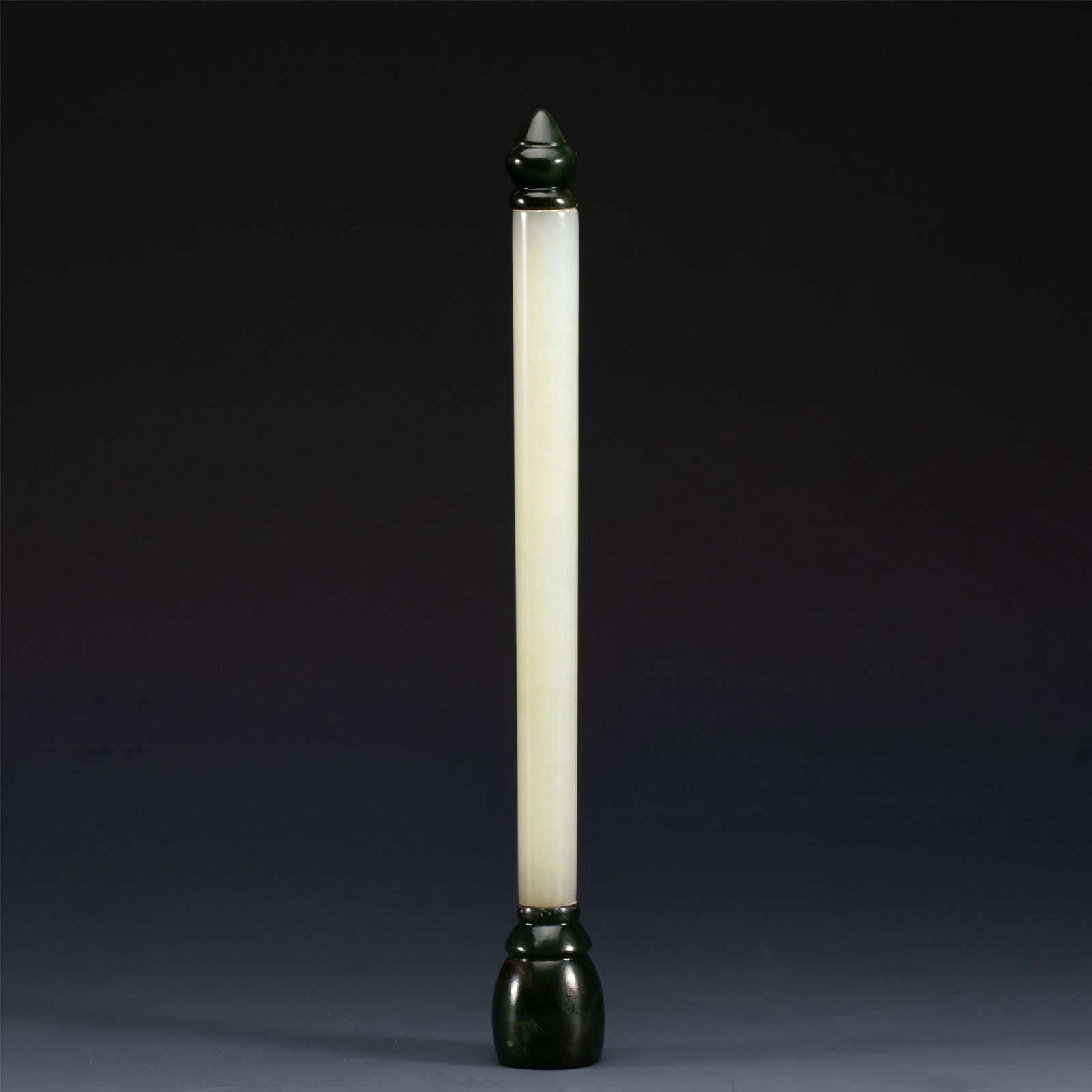 A CHINESE CARVED JADE WRITING-BRUSH HANDLE (1 of 7)