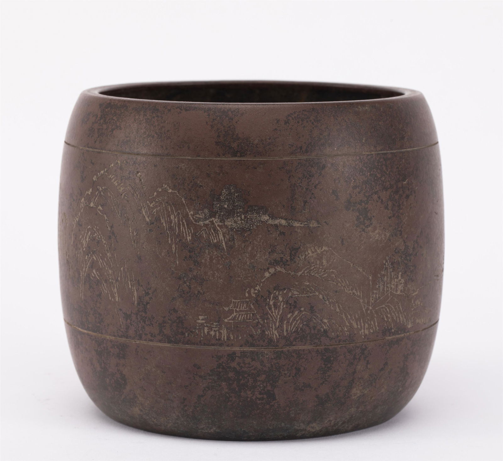 A CHINESE YIXING GLAZED VESSEL (1 of 8)