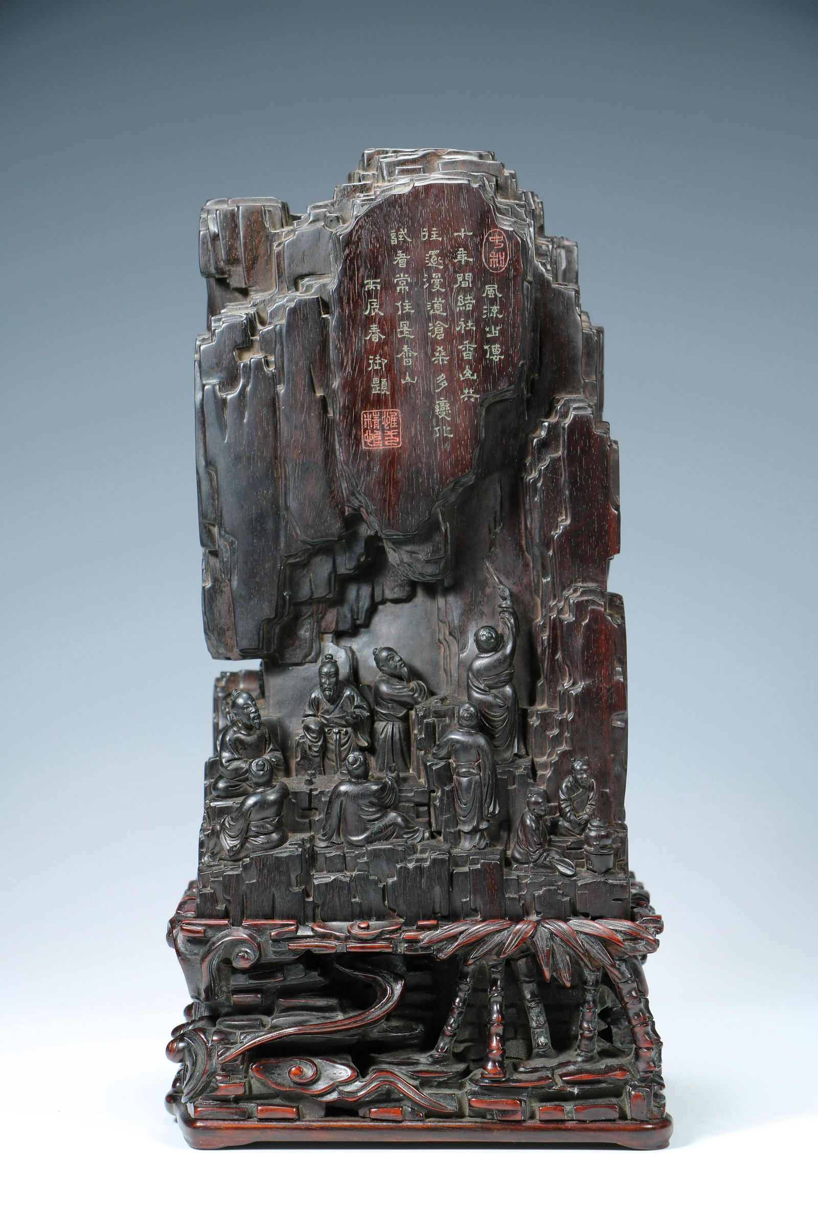 Qing Dynasty red sandalwood carving Xiangshan (1 of 10)