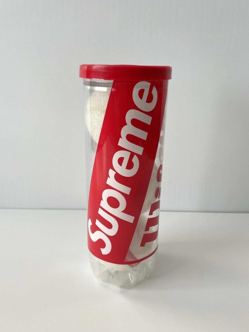 Supreme Wilson Tennis Balls SS18: Brand New Supreme Wilson Tennis Balls SS18
