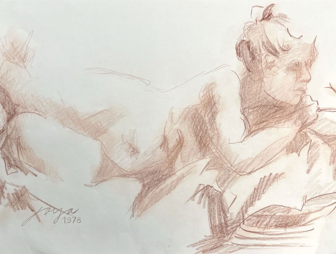 Jose Joya (1931-1995), Philippines: Artist Name: Jose Joya, Medium: Pencil on paper, Date: 1978 Size: 15"x20" Image Size, Signature: Signed lower left, Private Collection, San Francisco California U.S.A., Questions:Inquiries will be ans