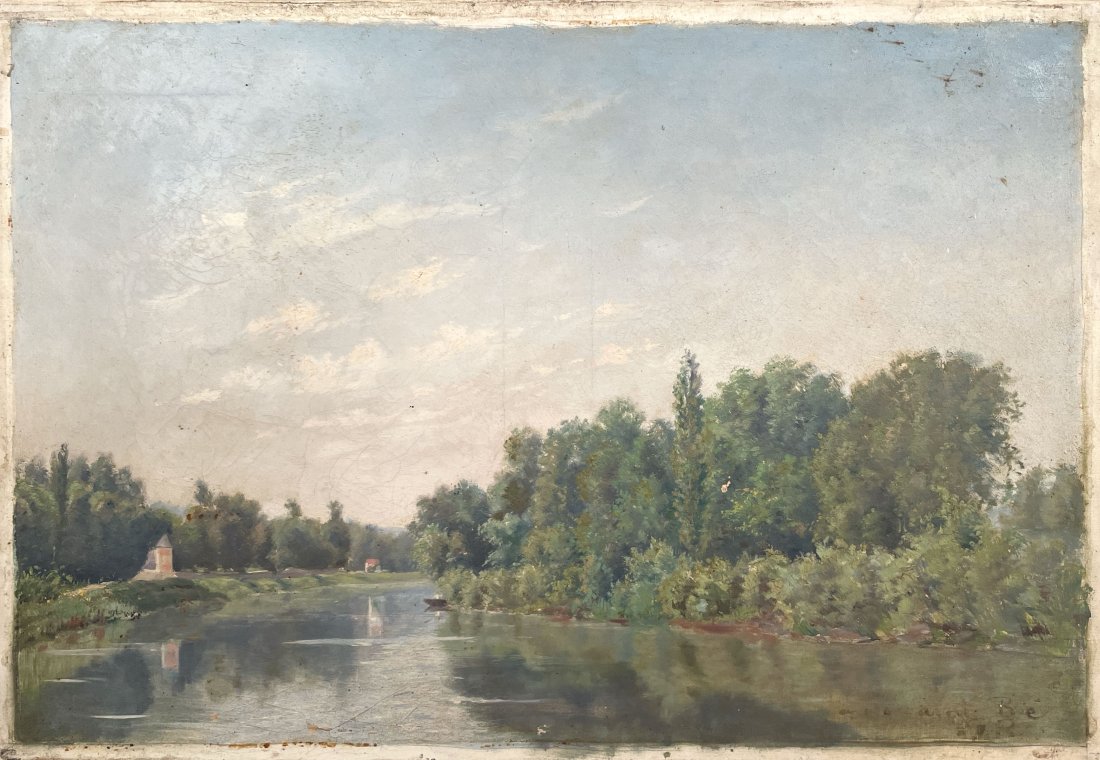 Unknown Artist, Illegibly Signed (1800's), French (1 of 3)