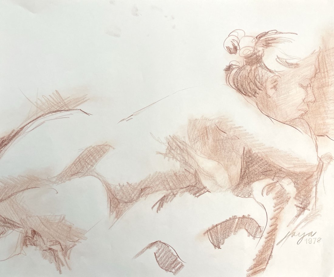 Jose Joya (1931-1995), Philippines: Artist Name: Jose Joya, Medium: Pencil on paper, Date: 1978 Size: 17"x20.5" Image Size, Signature: Signed lower right, Private Collection, San Francisco California U.S.A., Questions:Inquiries will be