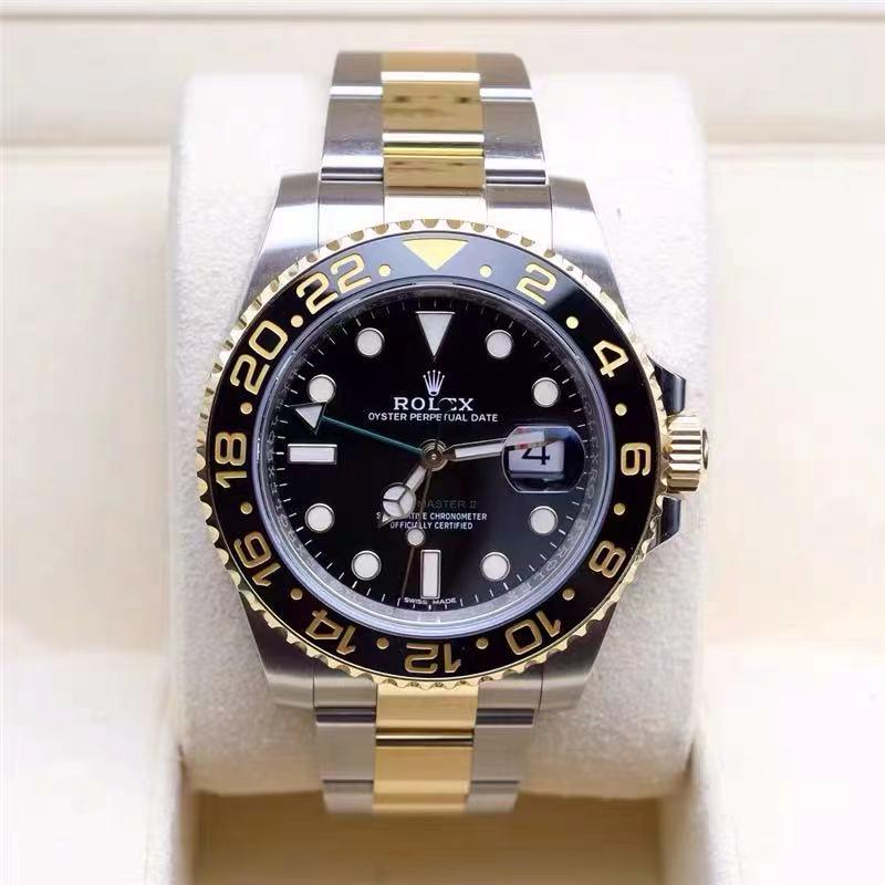 18k Gold & Steel Rolex Oyster Perpetual Date Watch (1 of 4)