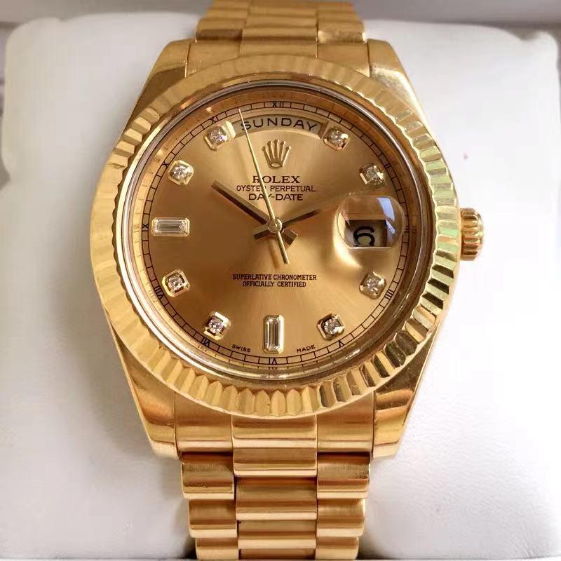 18k Gold Diamond Rolex Oyster Perpetual Day-Date Watch (1 of 5)