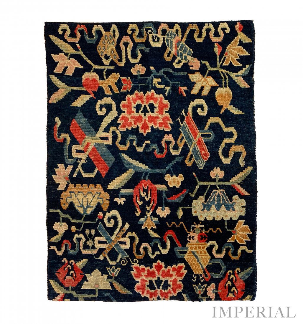 A 'SHUDEN' SITTING RUG, TIBET, 1920s (1 of 2)
