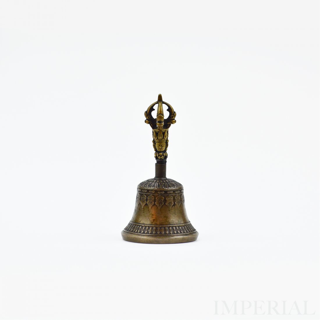 A BRONZE RITUAL BELL "DRILBU", TIBET, 1800s (1 of 2)