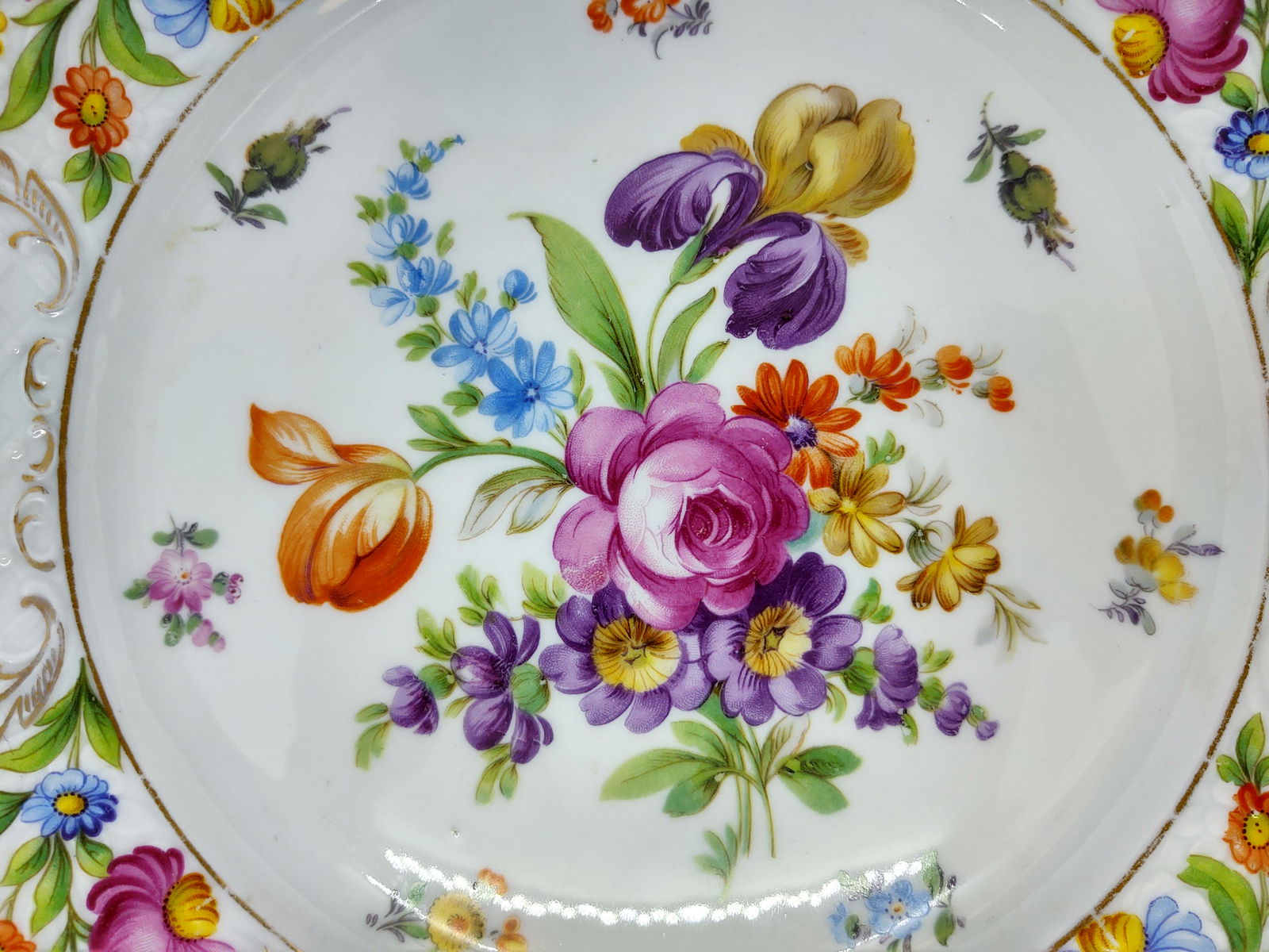 Dresden China - 12 pc dinner plates (1 of 6)